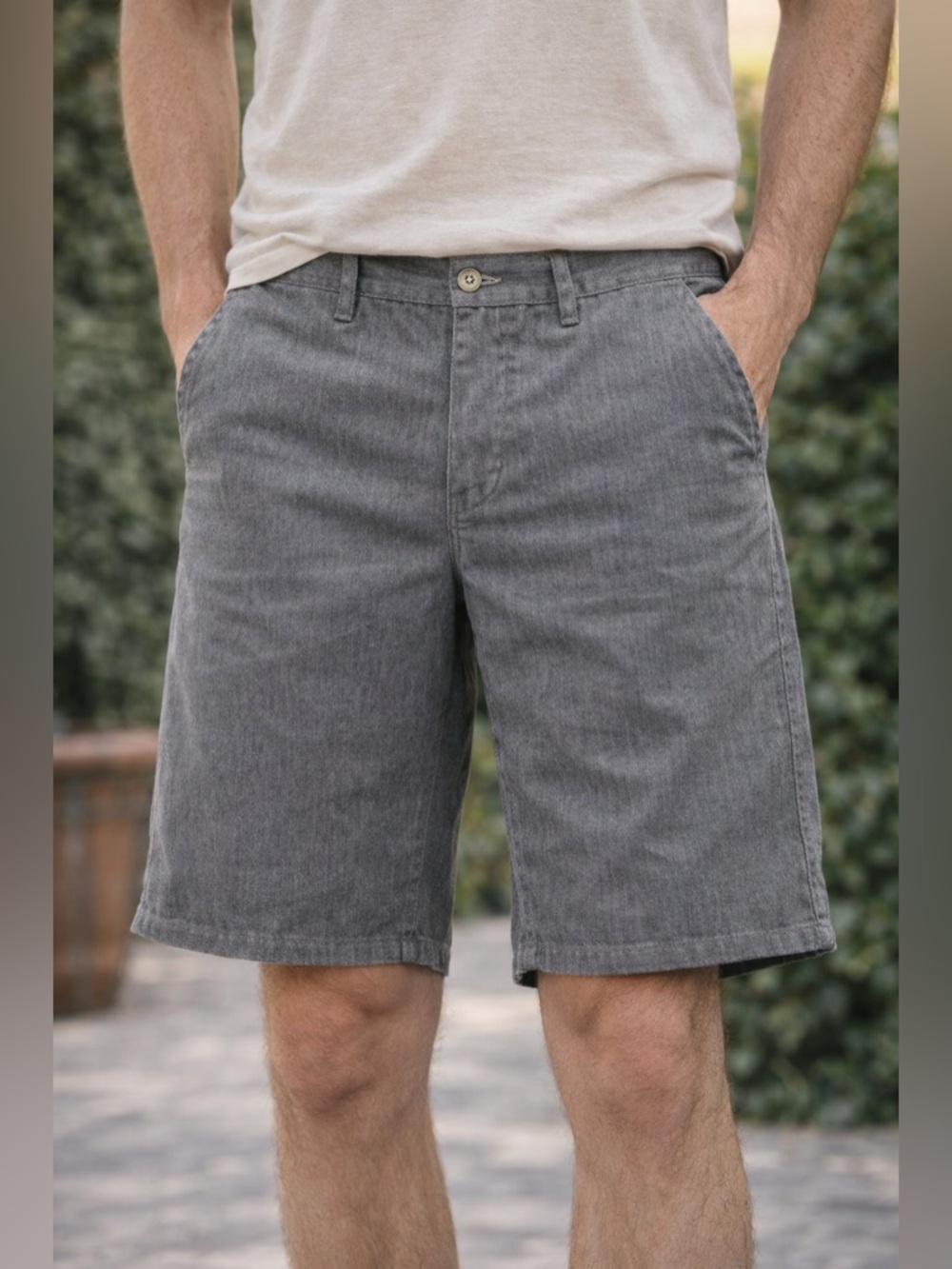 free world Gray Casual flat front Shorts